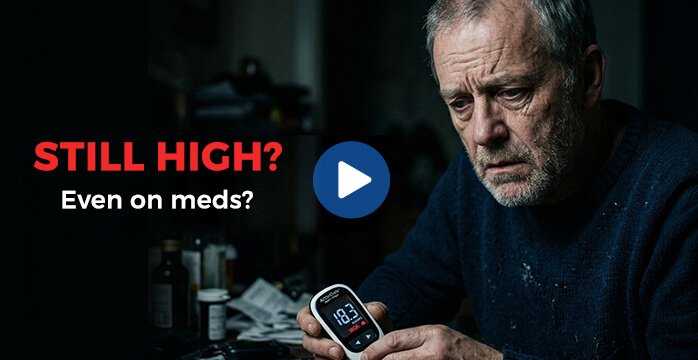 Blood sugar still high despite medication and diet — click to watch presentation